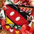 thumbnail image 2 of Valentine's Day Decorations Valentine's Day Heart Print Table Flags Party Table Kitchen Mats, 2 of 5