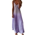 thumbnail image 2 of Fankiway Robe Longue Décontractée Sans Manches à Bretelles pour Femme, Col en V, Imprimée, Maxi, Robes de Plage pour Femmes, Grandes Tailles, Robes pour Femmes, 2 of 5