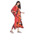 thumbnail image 3 of Robe Maxi pour Femmes en Polyester, Caftans, Robe Ample, Grande Taille, Manches Kimono, Long Kaftan, Robes de Soirée, Kaftan Décontracté d'Été, 3 of 6