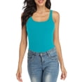 thumbnail image 1 of Women's Tank Top with Shelf Bra Adjustable Wide Strap Camisole Cotton Undershirt, 1 of 6