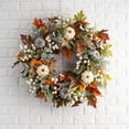 thumbnail image 4 of Fall Pumpkin Wreath Harvest Door Wreath Hanging for Door Home Decor, 4 of 8