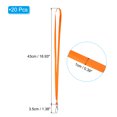 thumbnail image 2 of Unique Bargains Polyester Flat Strap Neck Lanyards with Clip Swivel Hook Orange 20 Pack, 2 of 5