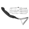 thumbnail image 2 of Caulking Remover, Efficient Metal Blade Black Anti Slip Caulking Tool 10PCS  For Residue, 2 of 8