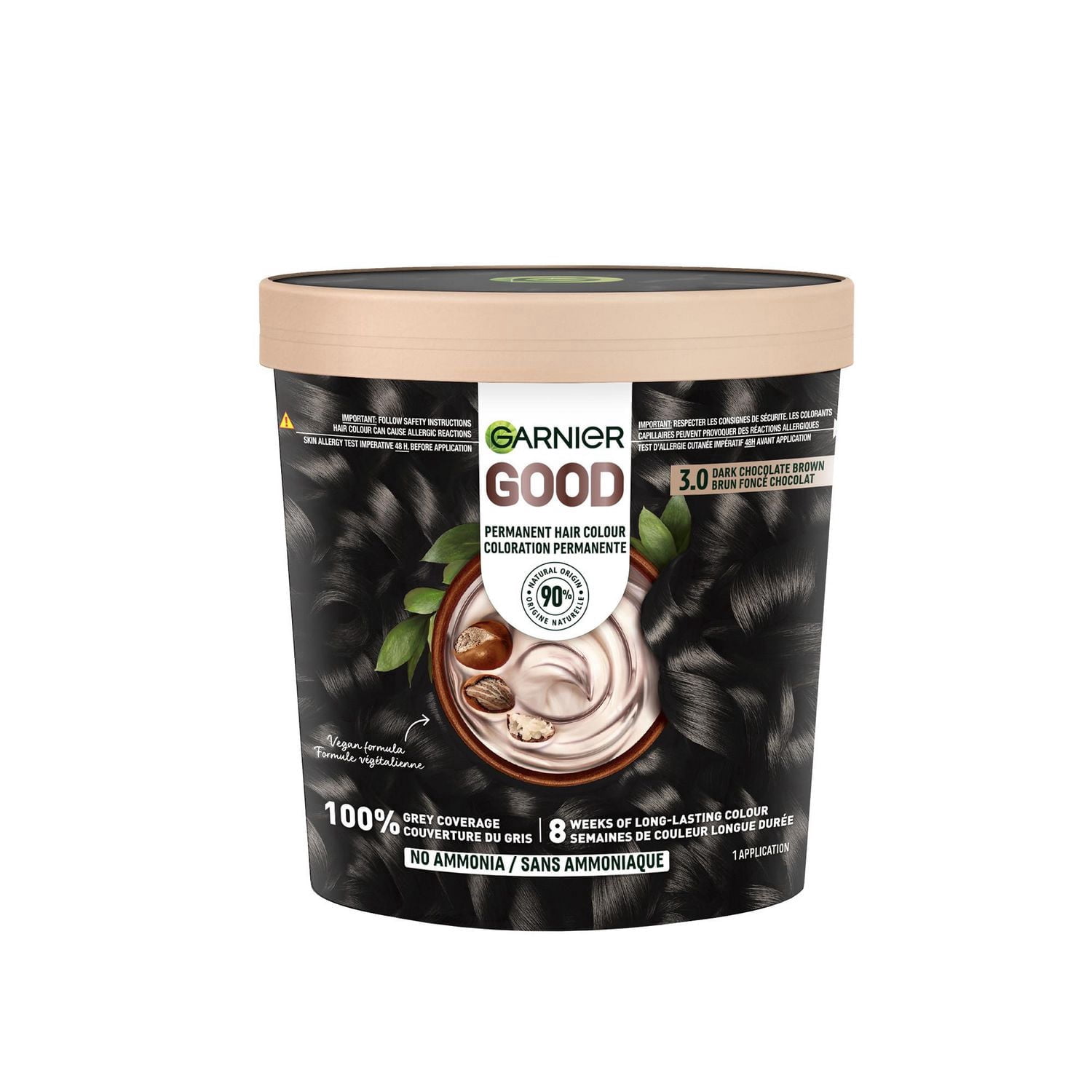 Garnier GOOD, Coloration Permanente, 100% Couverture du Gris, Sans Ammoniaque