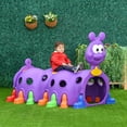 thumbnail image 2 of Qaba Tunnel pour Enfants pour Ramper, Design de Chenille, pour 3-6 Ans, 2 of 10