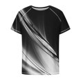 thumbnail image 4 of EGNMCR T-Shirts pour Hommes Col Rond Décontracté Impression Numérique 3D Chandail Entraînement Physique Sports Manches Courtes T-Shirt Blouse Cadeaux pour Hommes, 4 of 4