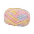 thumbnail image 4 of Luzkey Chunky Wool Yarn Jumbo Yarn Washable Hand Knitting DIY Weight Yarn Bulky Yarn for Tapestry Bed Fence Throw Rug Making Yellow Violet Color Blue, 4 of 8
