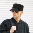 thumbnail image 4 of Classic Vintage Flat Top Mens Washed Caps And Hat Adjustable Fitted Cap Hats For Men, 4 of 7