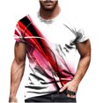 thumbnail image 2 of EGNMCR T-Shirts pour Hommes, Col Rond Décontracté, Impression Numérique 3D, Pull de Sport, Manches Courtes, Blouse, Cadeaux pour Hommes, 2 of 4