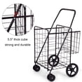 thumbnail image 3 of Patiojoy Utility Folding Shopping Cart with Swivel Wheels Easy Storage, 3 of 7