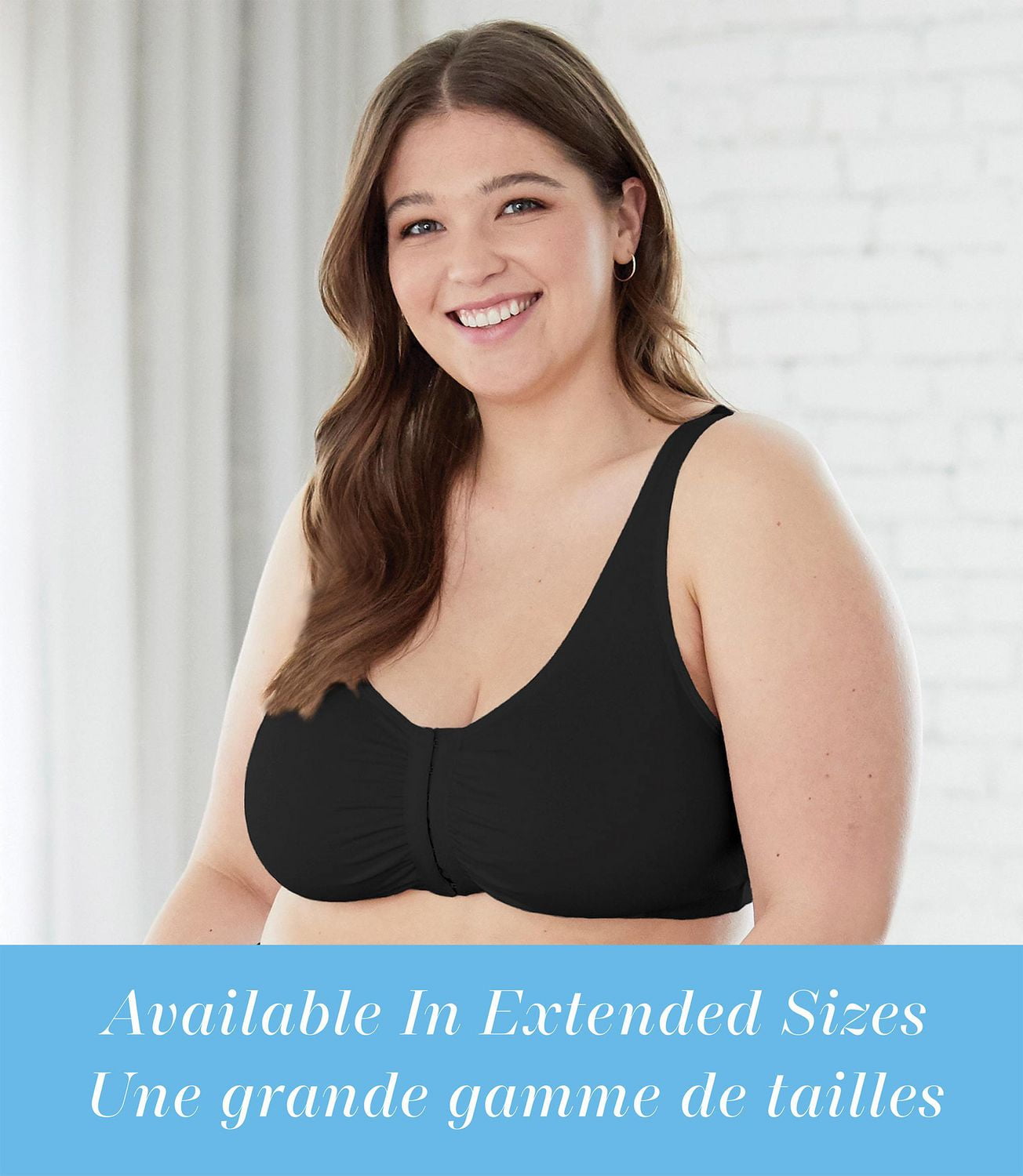 Bestform 9706014 Comfort Cotton Blend Front Close Sports Bra
