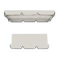 thumbnail image 1 of yulier Auvent de Balançoire et Housse de Coussin de Remplacement, Housse Supérieure d'Auvent de Chaise Balançoire d'Extérieur, Housse de Coussin pour Chaise Balançoire de Patio, Jardin, Piscine, Housse Imperméable et anti-UV pour Chaise Balançoire 3 Places, Beige, 1 of 1