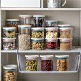 thumbnail image 2 of GZJCKJY Airtight Food Storage Containers, BPA-Free Plastic Kitchen Canisters with Lids, Clear Pantry Organization Containers for Dry Goods, Snacks, Flour, 2 of 6