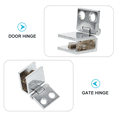 thumbnail image 2 of Milisten 2Pcs Display Cabinet Hinge Zinc Alloy Silver Smooth Opening Wine Cabinets, 2 of 8