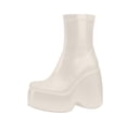 thumbnail image 2 of LSLJS Chaussures pour Femmes Mode Rétro à Talon Moyen Bottes Cavalières Hautes Élastiques Bottes Muffin Bottes Simples, Bottes Compensées Mi-Mollet pour Femmes, Bottes pour Femmes, 2 of 3