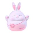 thumbnail image 1 of GROWTH TANK Rabbit Money Bank Animal Bunny Statue Container Ornament Figures Saving Box Case White M, 1 of 8