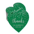 thumbnail image 1 of Inkdotpot Pack Of 100 Real Silver Foil Paper Tags Thanks For Celebrating With Me Birthday Favor Hang Tags, 1 of 6