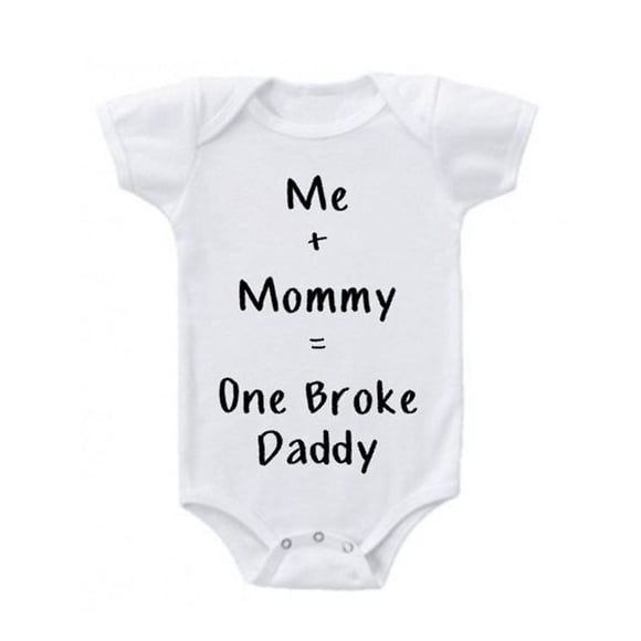 Akiihool Short Sleeve Onesies Girl Baby Onesies – Custom Bodysuit Gift for Pregnancy Baby (White,12M)
