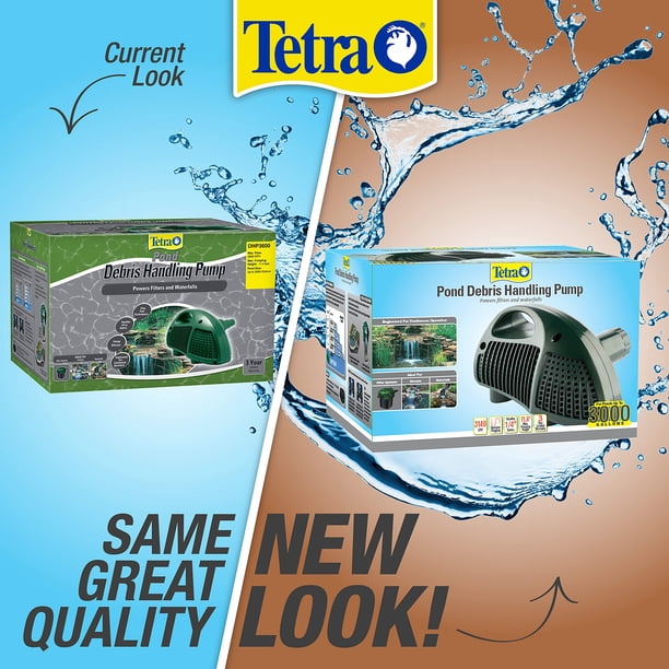 Tetra Pond Debris-Handling Pump – 3690 GPH, Clog-Free Pre-Filter Cage, For Ponds Up To 3000 Gallons