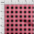 thumbnail image 1 of oneOone Silk Tabby Fabric Gingham Check Print Fabric BTY 42 Inch Wide, 1 of 4