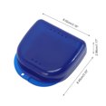 thumbnail image 4 of Unique Bargains 1 Pc Braces Box with Vent Holes Compact Braces Storage Box Clear Dark Blue, 4 of 5