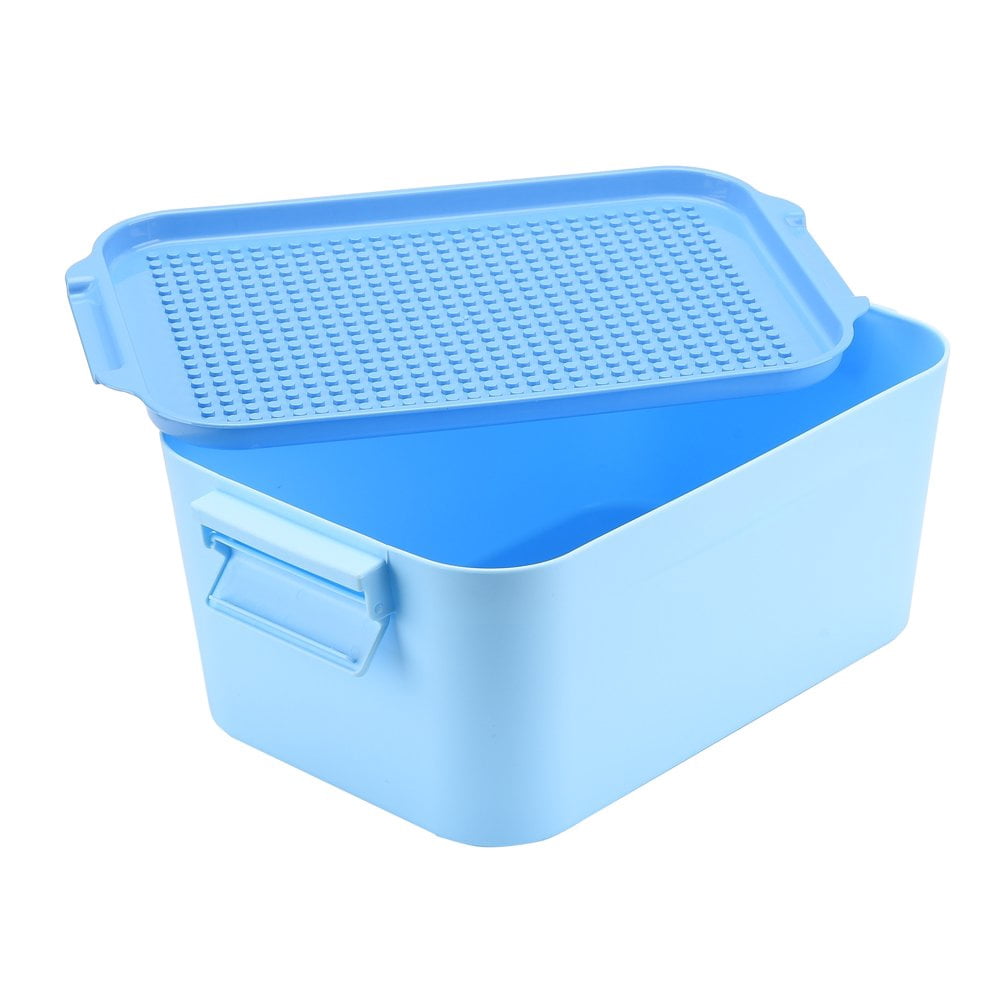 MesaSe Travel Case for Building Blocks Building Blocks DIY Storage Box Boy Girl Toy Gift  11.6*4.7*7.4in