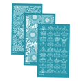 thumbnail image 2 of Rongfmy 3Pcs Clay Tool Silk Screen Stencils, Reusable Silkscreen Print Kit, Silk G, 2 of 9