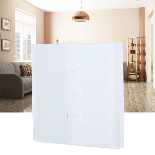 Smart Dimmer Switch, Touch Control Smart Dimmer Switch 400W Stepless Brightness for Household White