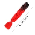 thumbnail image 2 of RKSTN Ombre Braiding 24 Inch Braiding Hair Extensions High Temperature Synthetic Fibre, Pre Stretched Braiding Hair For Women, 2 of 2