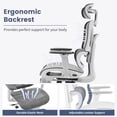 thumbnail image 2 of AKDSteel Chaise de Bureau Ergonomique en Maille avec Dossier Haut, Accoudoirs 3d Réglables, Repose-Pieds Rétractable et Roues pour la Maison Ou le Bureau, 2 of 8
