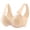 Beige, variant on AWZXDE Women Fashion Lace Bra Push Up Comfort Breathable For Back Support Side Gather And Lift Black