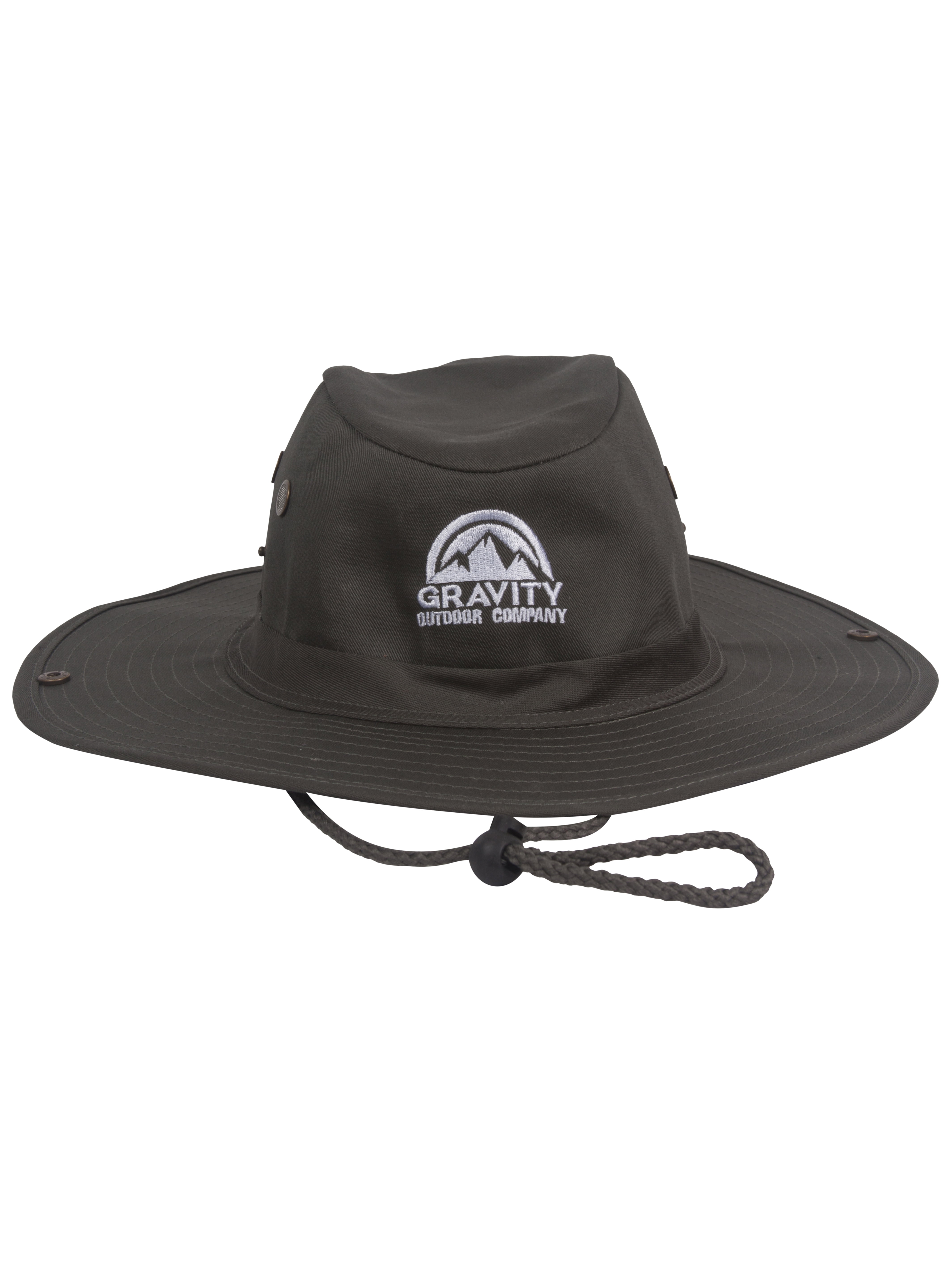Gravity Outdoor Co. Safari Explorer Sun Hat w/ Flap - Dk Olive - Large