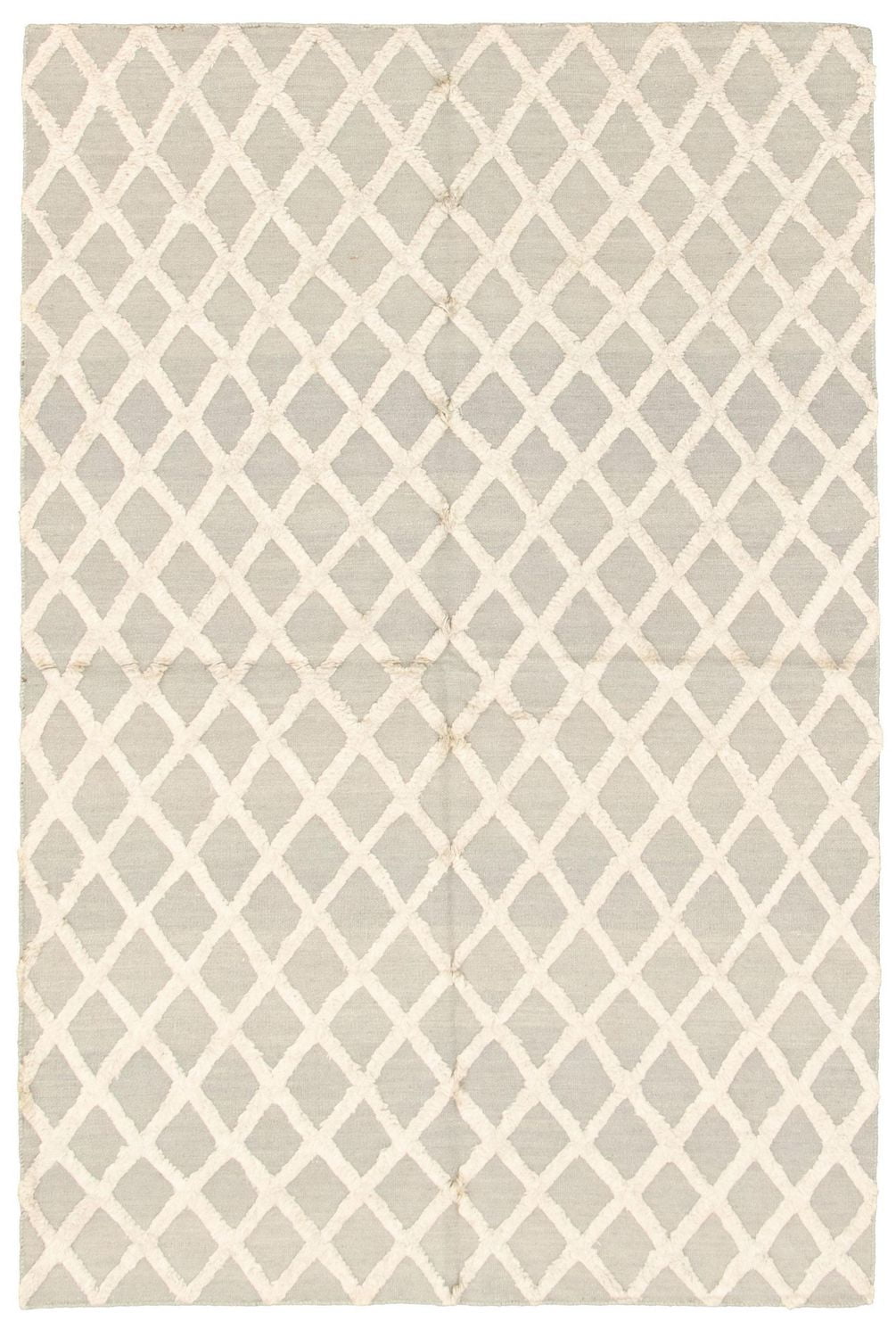 ECARPETGALLERY Tapis Fait à la Main pour Salon, Salle à Manger et Chambre à Coucher Texturé Collection Cambridge 5'0" x 7'9" en Gris