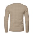 thumbnail image 3 of zbxnLI Men's Crew Neck Sweatshirts Button T-Shirts Solid Color Casual Lightweight Pullover Sweatshirt Tops, 3 of 6