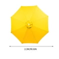 thumbnail image 2 of Parasol de Terrasse Extérieur Grand de 90,6 Pouces à 8 Baleines, Parasol de Marché pour Table – Résistant aux UV, Parasol de Piscine 190T Robuste et Imperméable, Toile de Remplacement pour Parasol, Housse Supérieure de Remplacement (Cadre Non Inclus), 2 of 6