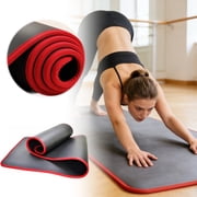 Bookk 10mm Extra Thick Yoga Mat (1830 X 610mm) — N R B Odorless Fitness & Exercise Mat For And (Gym Grade)