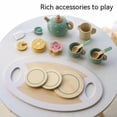 thumbnail image 4 of Children‘s Simulation Home Tea Set Dessert Set Amusement Park Role-playing Early Childhood Education Wooden  Kitchen Toy Gift, 4 of 7