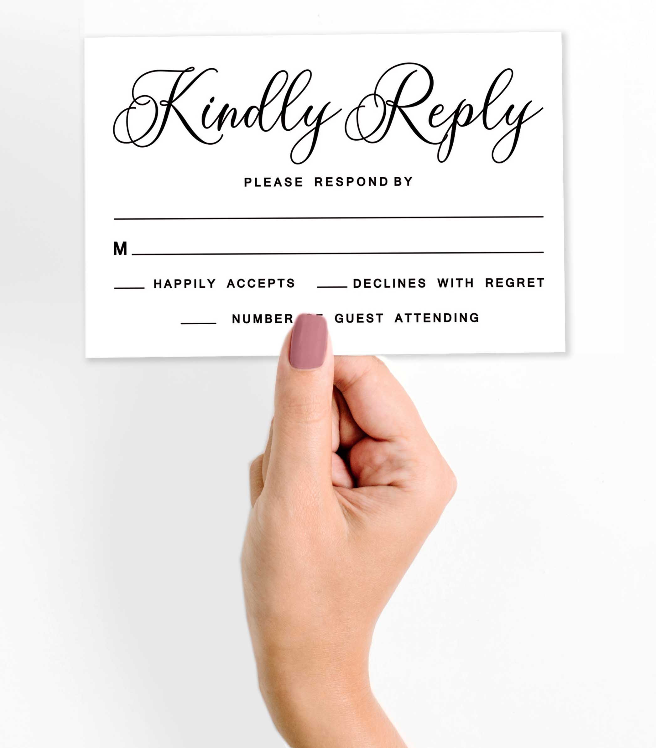 Inkdotpot 50 Leere RSVP-Karten Mit Weißen Umschlägen – 4x6 Zoll, Blumen-Design, Für Hochzeit & Babyparty