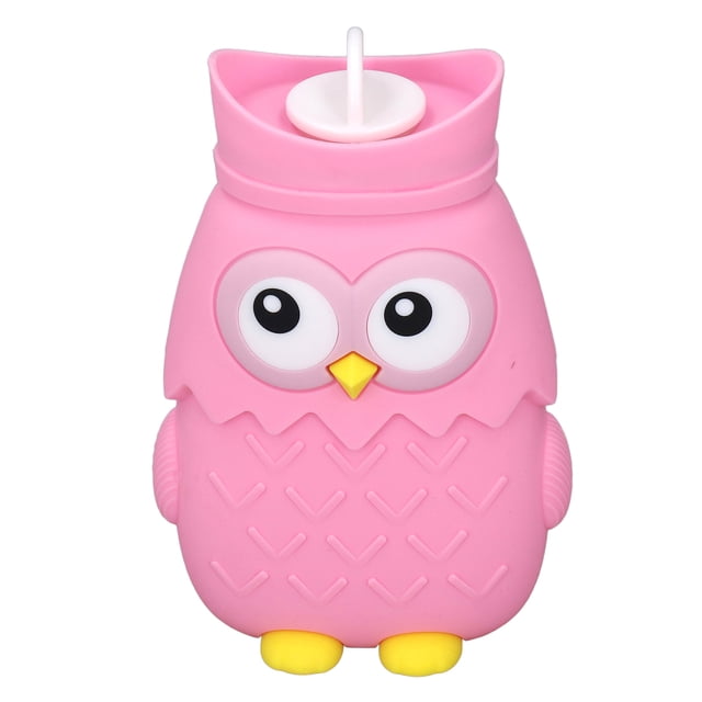 Heating Water Bag, Heat Preservation Portable Cold Therapy Hot Water Bag Cartoon For Winter Pink,Light Blue
