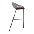 thumbnail image 4 of Moe's Home Collection Tabouret de Bar d'Extérieur Piazza - Ensemble de 2, Gris, 4 of 7