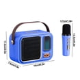 thumbnail image 3 of IROINID Bluetooth Speaker,Small Speaker,Portable Bluetooth Speakers TWS,Handheld Singing and Microphone Integrated Mini Bluetooth Speaker Handheld Portable Microphone Speaker, 3 of 8
