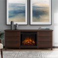 thumbnail image 2 of Real Flame Parsons Cheminée TV Stand en Chêne Châtaignier, 2 of 25