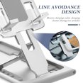 thumbnail image 2 of Raindrops Adjustable Aluminum Alloy Cell Phone Stand with Foldable Design for Home and Office Use, 2 of 5