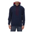 thumbnail image 1 of King Fashion KF9041 Two-Tone Hooded Sweatshirt, 1 of 2