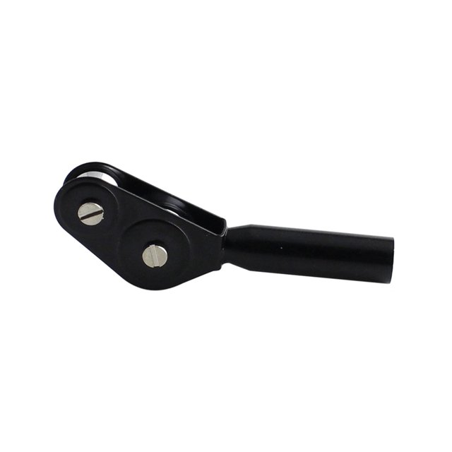 Accessoires de Roue de Canne à Pêche Dispositif de Guidage à Fil Double Rouleau Guide de Canne à Pêche Roues Composant Modifié Accessoire 3.5