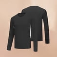 thumbnail image 2 of Dagugfen Workout Tops for Men Long Sleeve Tight Crew Neck Base Layer Leisure Running Athletic Tops, 2 of 7