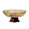 thumbnail image 2 of Lipstore Fruit Bowl Candy Plate Household Kitchen Counter for Candies Snacks Desserts L Brown, 2 of 8