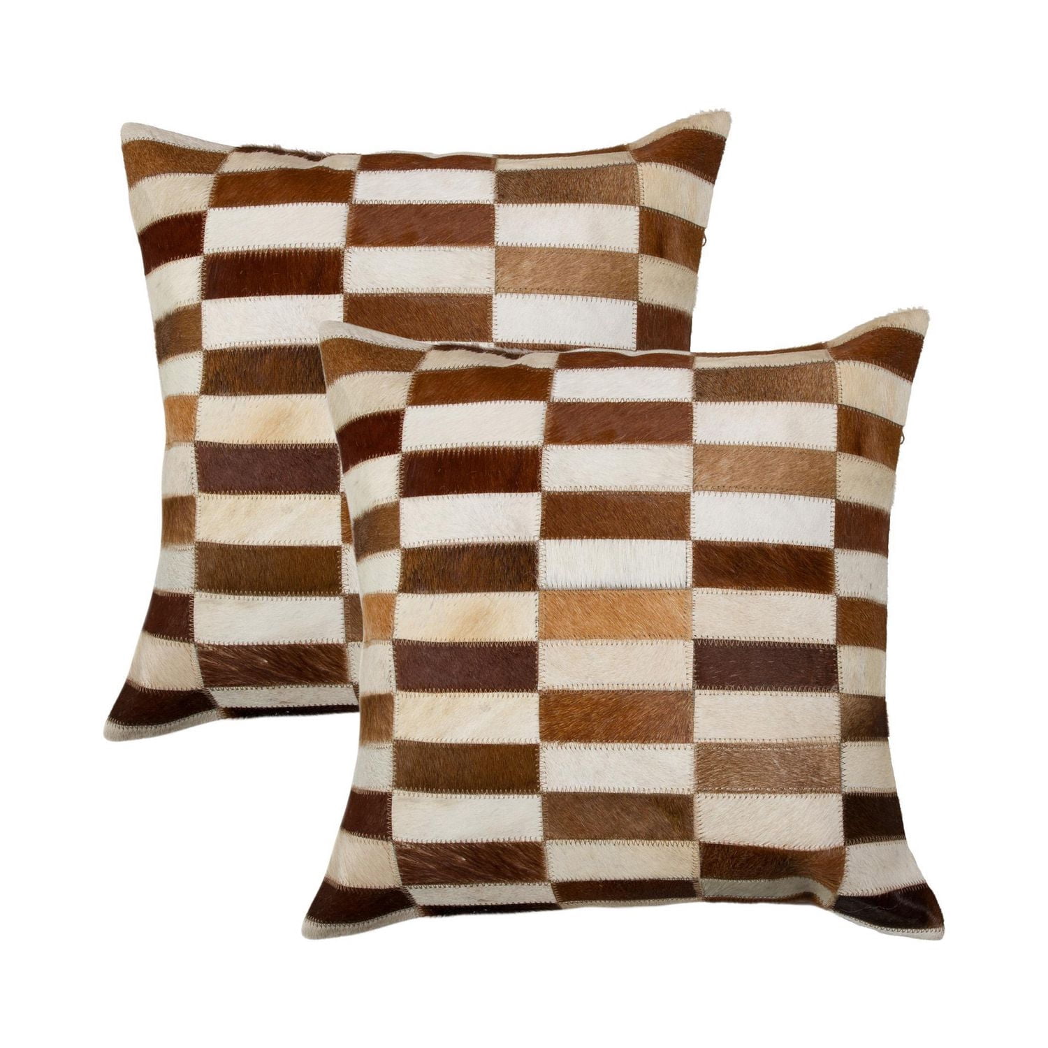 TORINO KOBE COWHIDE PILLOW 18"X18" 2-PACK