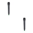 thumbnail image 1 of QualitChoice Artificial Handheld Microphone Kids Live Streaming Stage Performance Portable Simulation Fake Mic Props Toy Festival Big Tube Black 2Set, 1 of 6