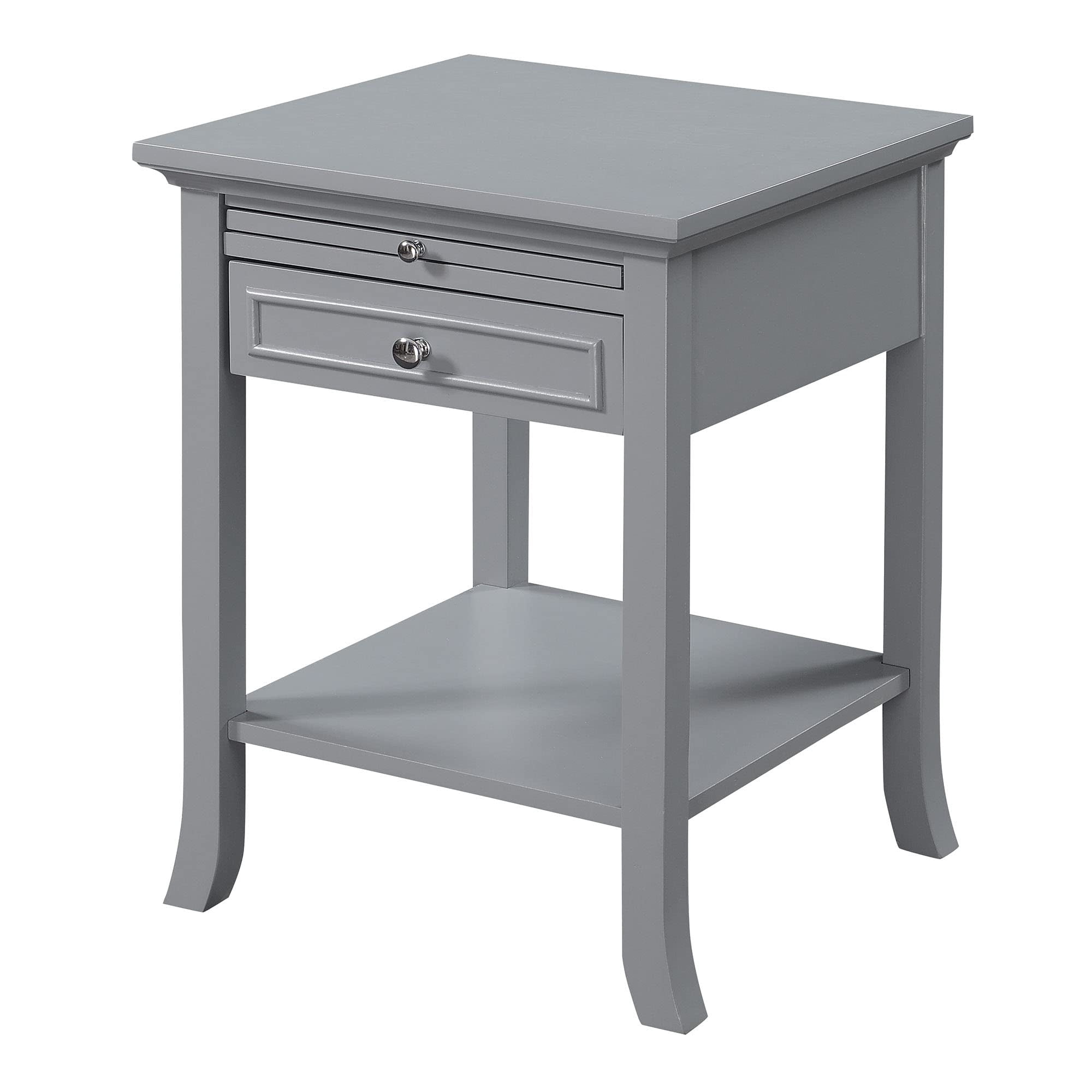 Convenience Concepts American Heritage Table d'Appoint Logan, Fini Bois Gris